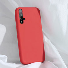 Custodia Silicone Ultra Sottile Morbida 360 Gradi Cover C03 per Huawei Nova 5 Pro Rosso
