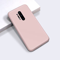 Custodia Silicone Ultra Sottile Morbida 360 Gradi Cover C03 per OnePlus 8 Pro Rosa