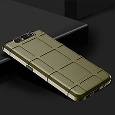 Custodia Silicone Ultra Sottile Morbida 360 Gradi Cover C03 per Samsung Galaxy A80 Verde