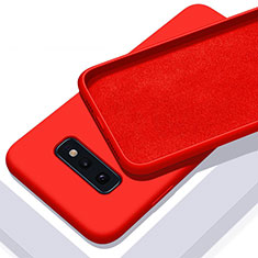 Custodia Silicone Ultra Sottile Morbida 360 Gradi Cover C03 per Samsung Galaxy S10e Rosso