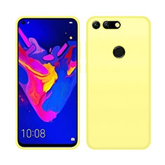 Custodia Silicone Ultra Sottile Morbida 360 Gradi Cover C04 per Huawei Honor V20 Giallo