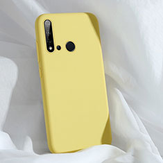 Custodia Silicone Ultra Sottile Morbida 360 Gradi Cover C04 per Huawei P20 Lite (2019) Giallo