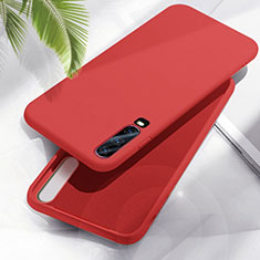 Custodia Silicone Ultra Sottile Morbida 360 Gradi Cover C04 per Huawei P30 Rosso