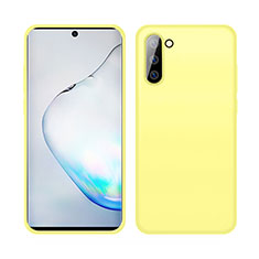 Custodia Silicone Ultra Sottile Morbida 360 Gradi Cover C04 per Samsung Galaxy Note 10 Giallo