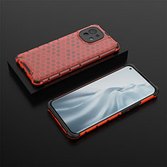 Custodia Silicone Ultra Sottile Morbida 360 Gradi Cover C04 per Xiaomi Mi 11 Lite 4G Rosso