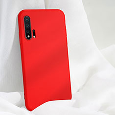 Custodia Silicone Ultra Sottile Morbida 360 Gradi Cover C05 per Huawei Nova 6 Rosso