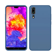 Custodia Silicone Ultra Sottile Morbida 360 Gradi Cover C05 per Huawei P20 Blu