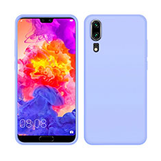 Custodia Silicone Ultra Sottile Morbida 360 Gradi Cover C05 per Huawei P20 Cielo Blu