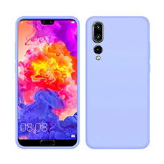 Custodia Silicone Ultra Sottile Morbida 360 Gradi Cover C05 per Huawei P20 Pro Viola