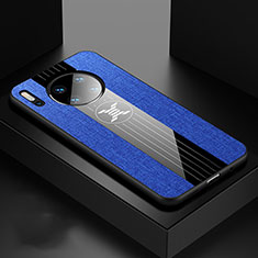 Custodia Silicone Ultra Sottile Morbida 360 Gradi Cover C06 per Huawei Mate 30 Blu