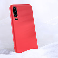 Custodia Silicone Ultra Sottile Morbida 360 Gradi Cover C06 per Huawei P30 Rosso