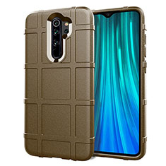 Custodia Silicone Ultra Sottile Morbida 360 Gradi Cover C06 per Xiaomi Redmi Note 8 Pro Marrone