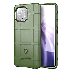 Custodia Silicone Ultra Sottile Morbida 360 Gradi Cover C07 per Xiaomi Mi 11 Lite 4G Verde