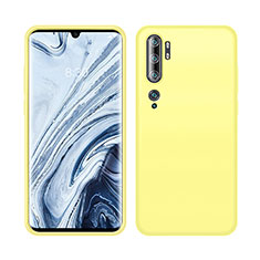 Custodia Silicone Ultra Sottile Morbida 360 Gradi Cover C08 per Xiaomi Mi Note 10 Pro Giallo