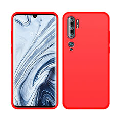 Custodia Silicone Ultra Sottile Morbida 360 Gradi Cover C08 per Xiaomi Mi Note 10 Pro Rosso