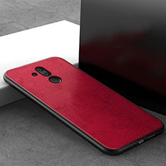 Custodia Silicone Ultra Sottile Morbida 360 Gradi Cover C09 per Huawei Mate 20 Lite Rosso