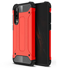 Custodia Silicone Ultra Sottile Morbida 360 Gradi Cover C09 per Huawei P30 Rosso
