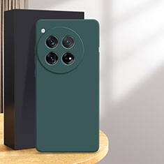 Custodia Silicone Ultra Sottile Morbida 360 Gradi Cover D01 per OnePlus 12 5G Verde