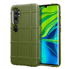 Custodia Silicone Ultra Sottile Morbida 360 Gradi Cover D01 per Xiaomi Mi Note 10 Pro Verde