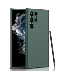 Custodia Silicone Ultra Sottile Morbida 360 Gradi Cover D02 per Samsung Galaxy S22 Ultra 5G Verde