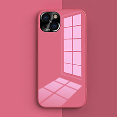 Custodia Silicone Ultra Sottile Morbida 360 Gradi Cover G01 per Apple iPhone 13 Rosa Caldo