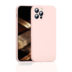 Custodia Silicone Ultra Sottile Morbida 360 Gradi Cover G01 per Apple iPhone 14 Pro Max Rosa