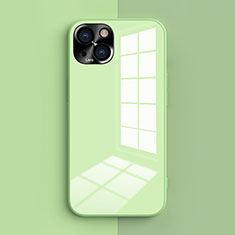 Custodia Silicone Ultra Sottile Morbida 360 Gradi Cover G01 per Apple iPhone 15 Plus Verde Militare