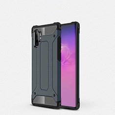 Custodia Silicone Ultra Sottile Morbida 360 Gradi Cover G01 per Samsung Galaxy Note 10 Plus Blu