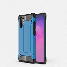 Custodia Silicone Ultra Sottile Morbida 360 Gradi Cover G01 per Samsung Galaxy Note 10 Plus Cielo Blu