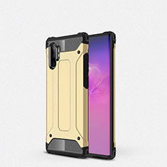 Custodia Silicone Ultra Sottile Morbida 360 Gradi Cover G01 per Samsung Galaxy Note 10 Plus Oro