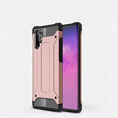Custodia Silicone Ultra Sottile Morbida 360 Gradi Cover G01 per Samsung Galaxy Note 10 Plus Oro Rosa