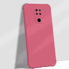 Custodia Silicone Ultra Sottile Morbida 360 Gradi Cover G02 per Xiaomi Redmi 10X 4G Rosso Rosa