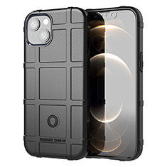 Custodia Silicone Ultra Sottile Morbida 360 Gradi Cover G05 per Apple iPhone 13 Nero