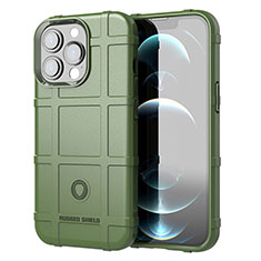 Custodia Silicone Ultra Sottile Morbida 360 Gradi Cover G05 per Apple iPhone 13 Pro Max Verde