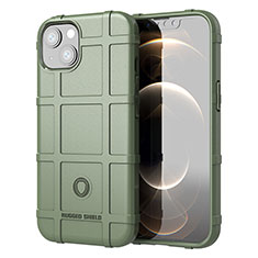 Custodia Silicone Ultra Sottile Morbida 360 Gradi Cover G05 per Apple iPhone 14 Plus Verde