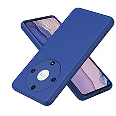 Custodia Silicone Ultra Sottile Morbida 360 Gradi Cover H01P per Huawei Honor X9a 5G Blu