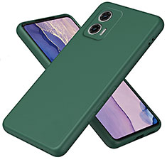 Custodia Silicone Ultra Sottile Morbida 360 Gradi Cover H01P per Motorola Moto G73 5G Verde