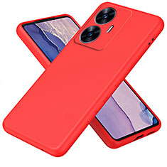 Custodia Silicone Ultra Sottile Morbida 360 Gradi Cover H01P per Realme C55 Rosso