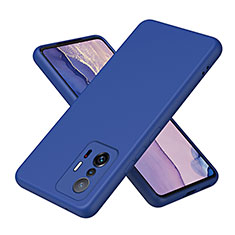 Custodia Silicone Ultra Sottile Morbida 360 Gradi Cover H01P per Xiaomi Mi 11T Pro 5G Blu