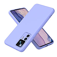 Custodia Silicone Ultra Sottile Morbida 360 Gradi Cover H01P per Xiaomi Mi 12T Pro 5G Viola
