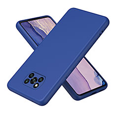 Custodia Silicone Ultra Sottile Morbida 360 Gradi Cover H01P per Xiaomi Poco X3 Blu