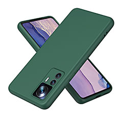 Custodia Silicone Ultra Sottile Morbida 360 Gradi Cover H01P per Xiaomi Redmi K50 Ultra 5G Verde