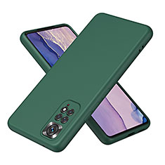 Custodia Silicone Ultra Sottile Morbida 360 Gradi Cover H01P per Xiaomi Redmi Note 11 4G (2022) Verde