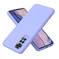 Custodia Silicone Ultra Sottile Morbida 360 Gradi Cover H01P per Xiaomi Redmi Note 11S 4G Grigio Lavanda