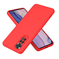 Custodia Silicone Ultra Sottile Morbida 360 Gradi Cover H01P per Xiaomi Redmi Note 11S 4G Rosso