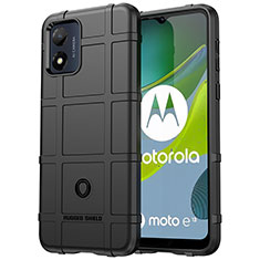 Custodia Silicone Ultra Sottile Morbida 360 Gradi Cover J01S per Motorola Moto E13 Nero