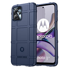 Custodia Silicone Ultra Sottile Morbida 360 Gradi Cover J01S per Motorola Moto G13 Blu