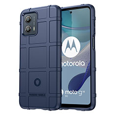 Custodia Silicone Ultra Sottile Morbida 360 Gradi Cover J01S per Motorola Moto G53y 5G Blu