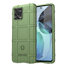 Custodia Silicone Ultra Sottile Morbida 360 Gradi Cover J01S per Motorola Moto G72 Verde