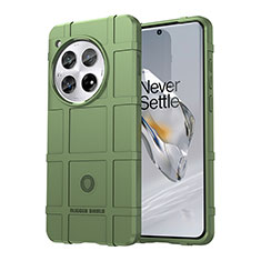 Custodia Silicone Ultra Sottile Morbida 360 Gradi Cover J01S per OnePlus 12R 5G Verde